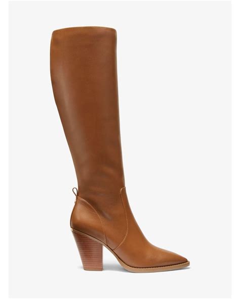 michael michael kors dover leather knee boot|Dover Leather Knee Boot .